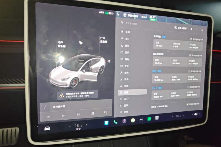 Used Tesla Model 3 2021 Revised Performance Version with All-Wheel Drive 3D1 Instrument Cluster