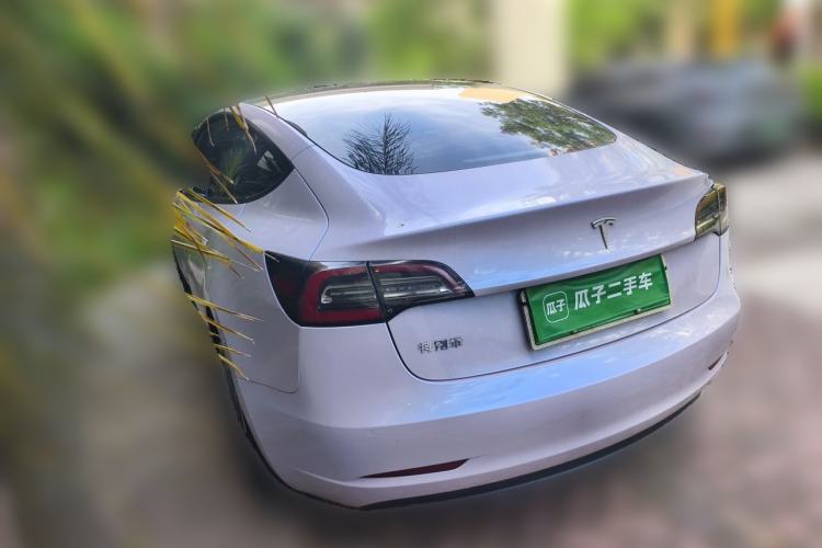 Used Tesla Model 3 2021 Standard Range Rear-Wheel Drive Upgraded Version 3D6 Rear Left 45 Deg