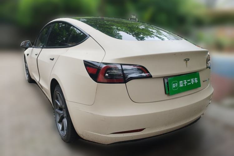Used Tesla Model 3 2021 Revised Version Standard Range Rear-Wheel Drive Upgraded Edition 3D1 Rear Left 45 Deg