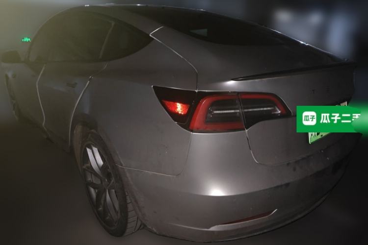 Used Tesla Model 3 2021 Revised Performance Version with All-Wheel Drive 3D1 Rear Left 45 Deg