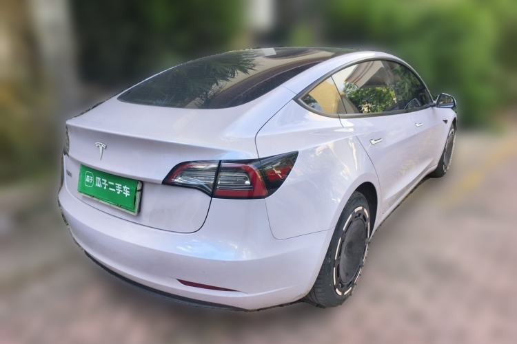 Used Tesla Model 3 2021 Standard Range Rear-Wheel Drive Upgraded Version 3D6 Rear Right 45 Deg