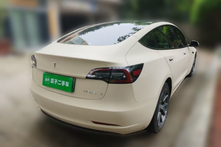 Used Tesla Model 3 2021 Revised Version Standard Range Rear-Wheel Drive Upgraded Edition 3D1 Rear Right 45 Deg