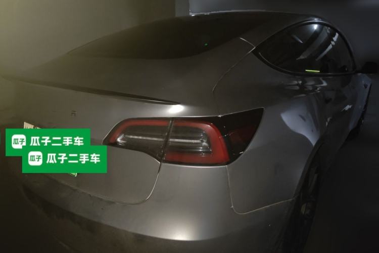 Used Tesla Model 3 2021 Revised Performance Version with All-Wheel Drive 3D1 Rear Right 45 Deg