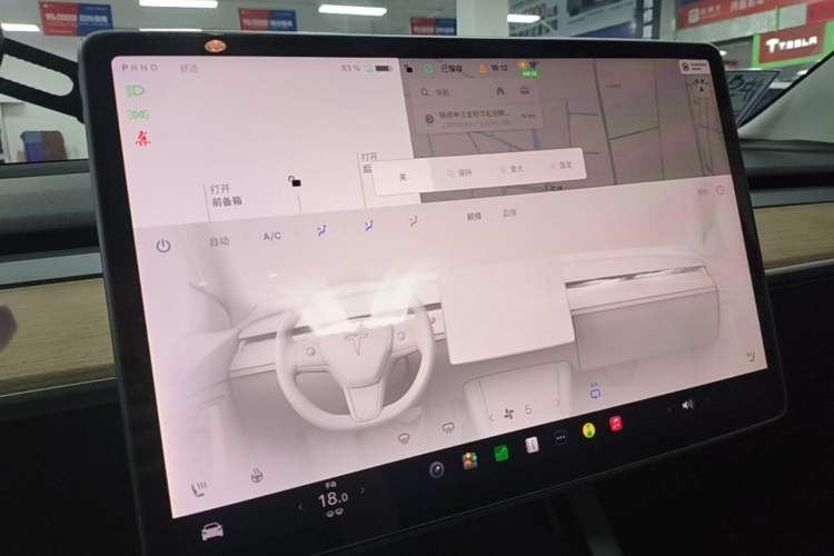 Used Tesla Model 3 2021 Standard Range Rear-Wheel Drive Upgraded Version 3D6 Audio And AC Panel
