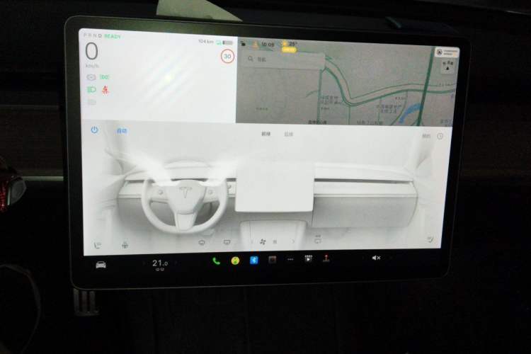 Used Tesla Model 3 2021 Performance High-Performance All-Wheel-Drive Version Audio And AC Panel