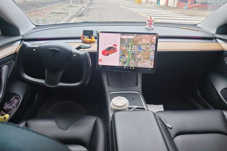 Used Tesla Model 3 2021 Revised Version Standard Range Rear-Wheel Drive Upgraded Edition 3D1 Center Console