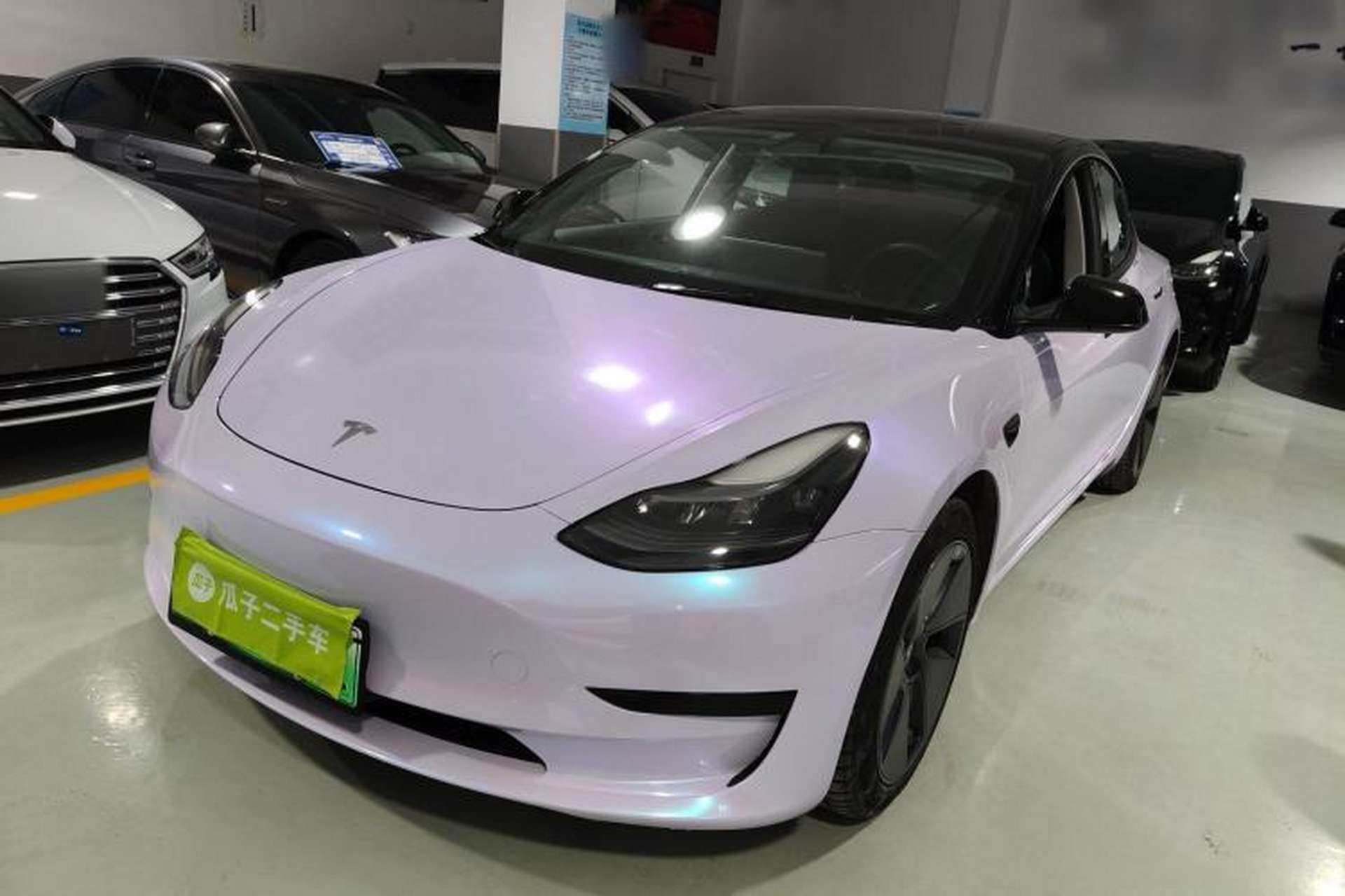 Used Tesla Model 3 2021 Standard Range Rear-Wheel Drive Upgraded Version 3D6 Front Left 45 Deg