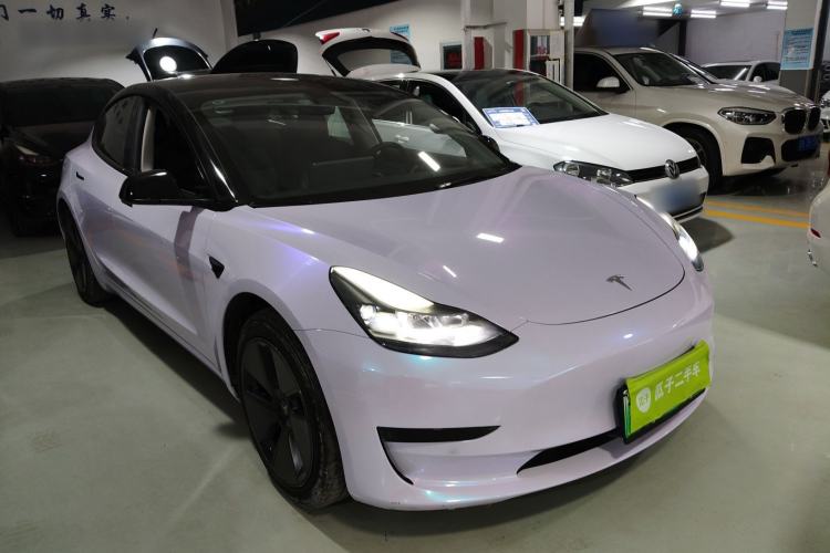 Used Tesla Model 3 2021 Standard Range Rear-Wheel Drive Upgraded Version 3D6 Front Right 45 Deg