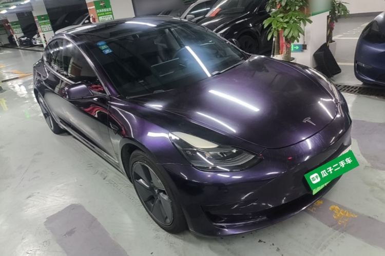 Used Tesla Model 3 2021 Standard Range Rear-Drive Upgraded Version Front Right 45 Deg