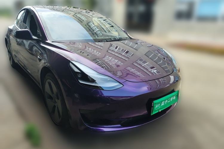 Used Tesla Model 3 2021 Standard Range Rear-Drive Upgraded Version Front Right 45 Deg