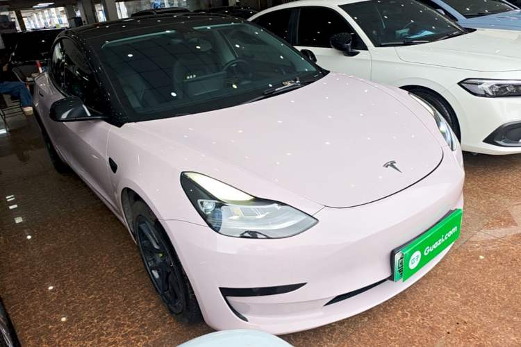 Used Tesla Model 3 2021 Standard Range Rear-Drive Upgraded Version Front Right 45 Deg