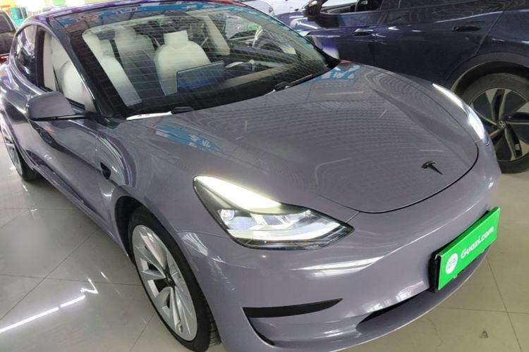 Used Tesla Model 3 2021 Standard Range Rear-Drive Upgraded Version Front Right 45 Deg