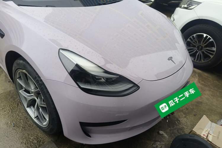 Used Tesla Model 3 2021 Standard Range Rear-Drive Upgraded Version Front Right 45 Deg