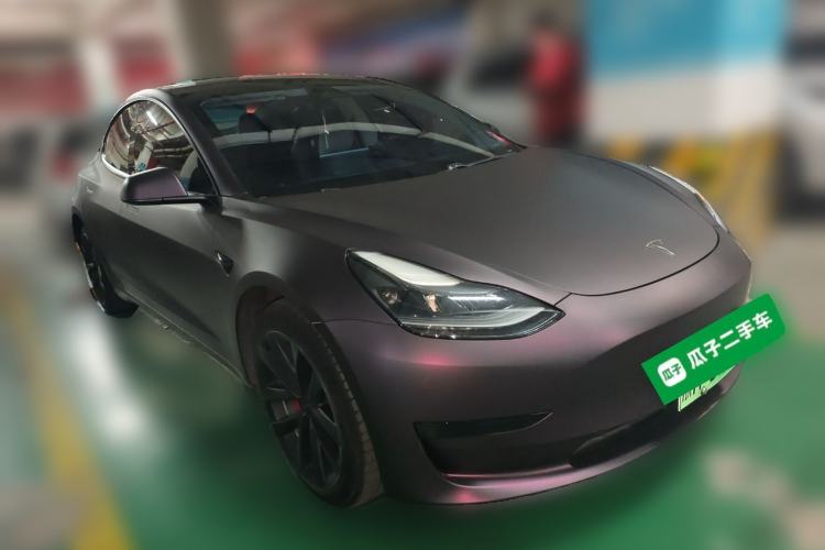 Used Tesla Model 3 2021 Standard Range Rear-Drive Upgraded Version Front Right 45 Deg