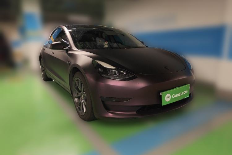 Used Tesla Model 3 2021 Standard Range Rear-Drive Upgraded Version Front Right 45 Deg
