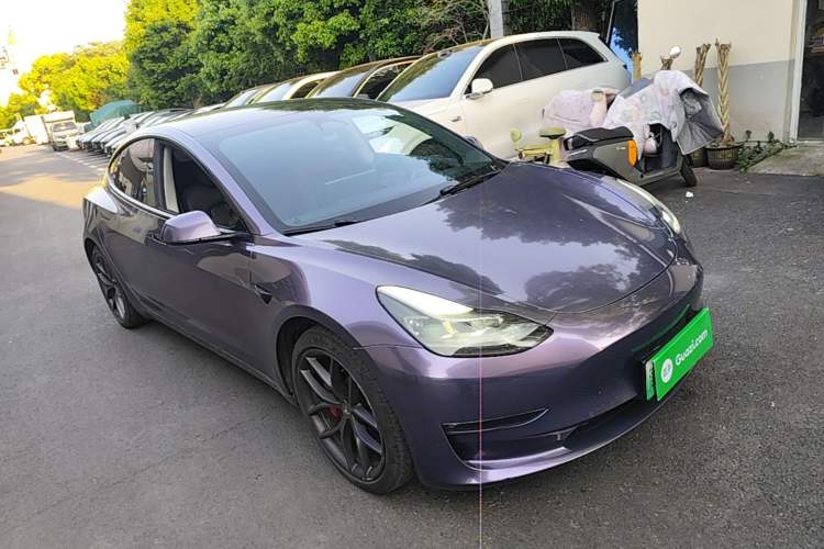 Used Tesla Model 3 2021 Revised Version II – Performance High-Performance All-Wheel-Drive Edition Front Right 45 Deg
