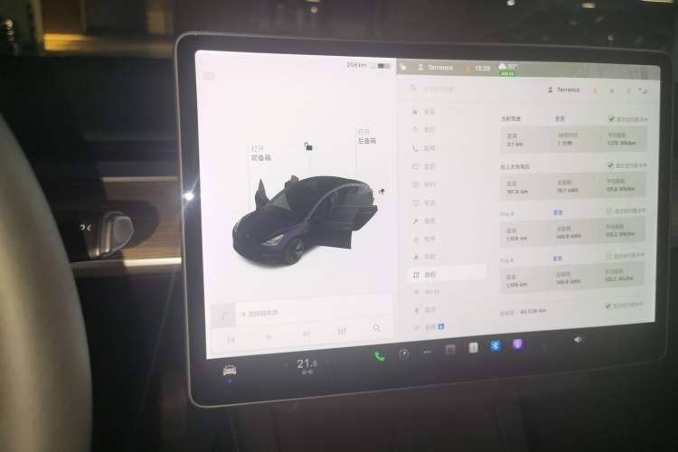 Used Tesla Model 3 2021 Standard Range Rear-Wheel Drive Upgraded Version 3D6 Instrument Cluster