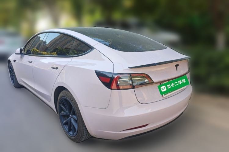 Used Tesla Model 3 2021 Standard Range Rear-Wheel Drive Upgraded Version 3D6 Rear Left 45 Deg