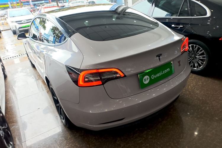 Used Tesla Model 3 2021 Standard Range Rear-Drive Upgraded Version Rear Left 45 Deg