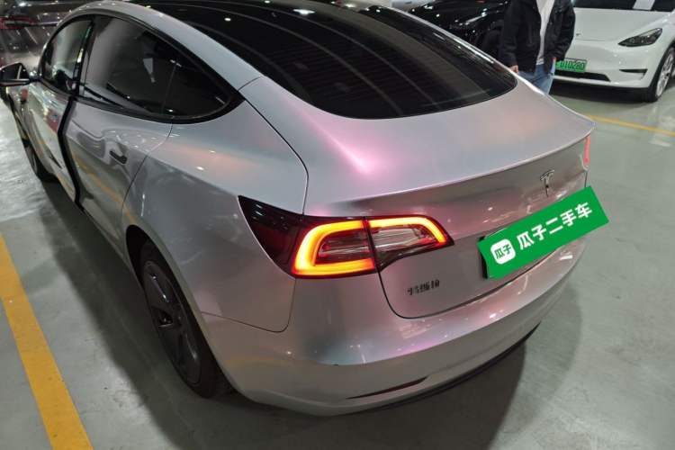 Used Tesla Model 3 2021 Standard Range Rear-Wheel Drive Upgraded Version 3D6 Rear Left 45 Deg