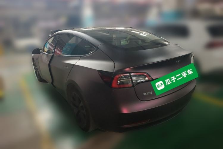 Used Tesla Model 3 2021 Standard Range Rear-Drive Upgraded Version Rear Left 45 Deg