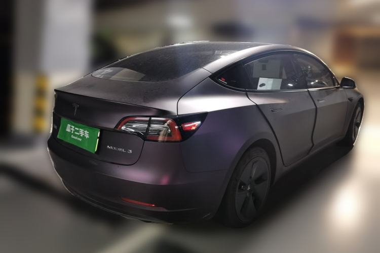Used Tesla Model 3 2021 Standard Range Rear-Wheel Drive Upgraded Version 3D6 Rear Right 45 Deg