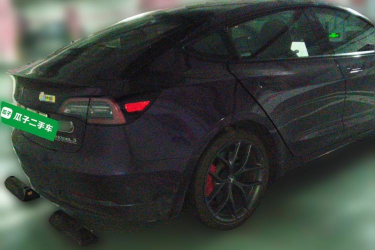 Used Tesla Model 3 2021 Performance High-Performance All-Wheel-Drive Version Rear Right 45 Deg
