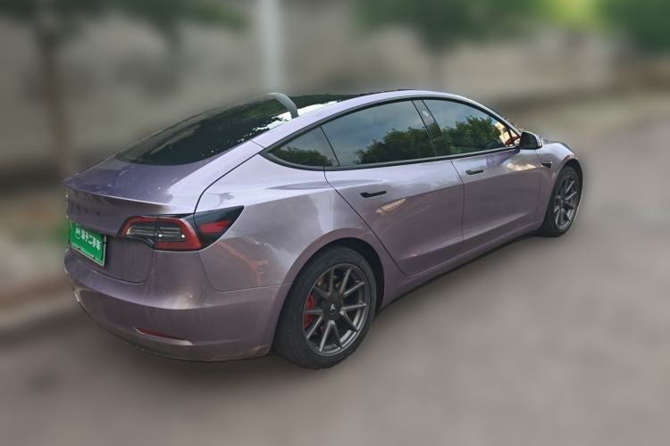 Used Tesla Model 3 2021 Revised Version Standard Range Rear-Wheel Drive Upgraded Edition 3D1 Rear Right 45 Deg