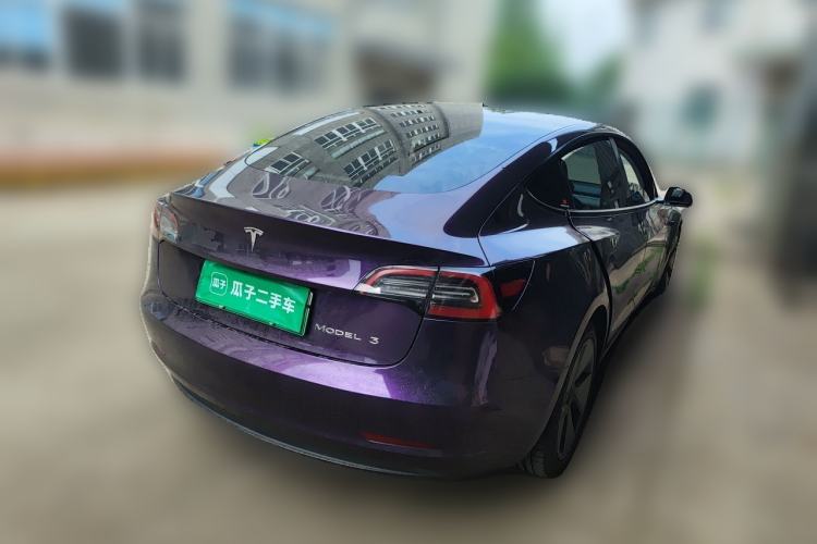 Used Tesla Model 3 2021 Standard Range Rear-Drive Upgraded Version Rear Right 45 Deg