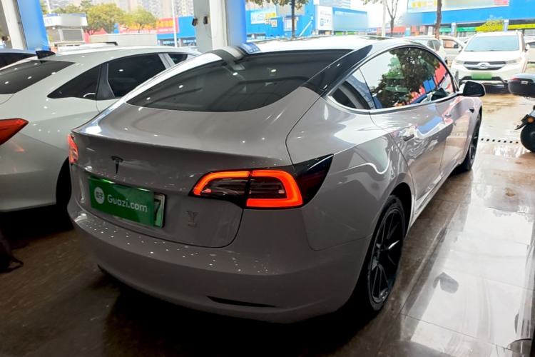 Used Tesla Model 3 2021 Standard Range Rear-Drive Upgraded Version Rear Right 45 Deg