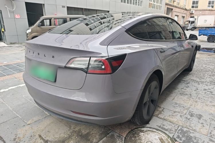 Used Tesla Model 3 2021 Revised Version Standard Range Rear-Wheel Drive Upgraded Edition 3D1 Rear Right 45 Deg