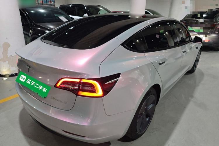 Used Tesla Model 3 2021 Standard Range Rear-Wheel Drive Upgraded Version 3D6 Rear Right 45 Deg