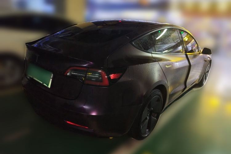 Used Tesla Model 3 2021 Standard Range Rear-Wheel Drive Upgraded Version 3D6 Rear Right 45 Deg