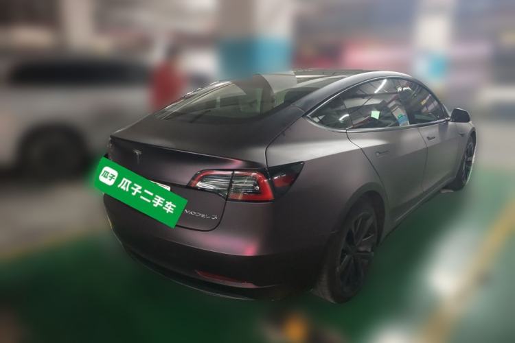 Used Tesla Model 3 2021 Standard Range Rear-Drive Upgraded Version Rear Right 45 Deg