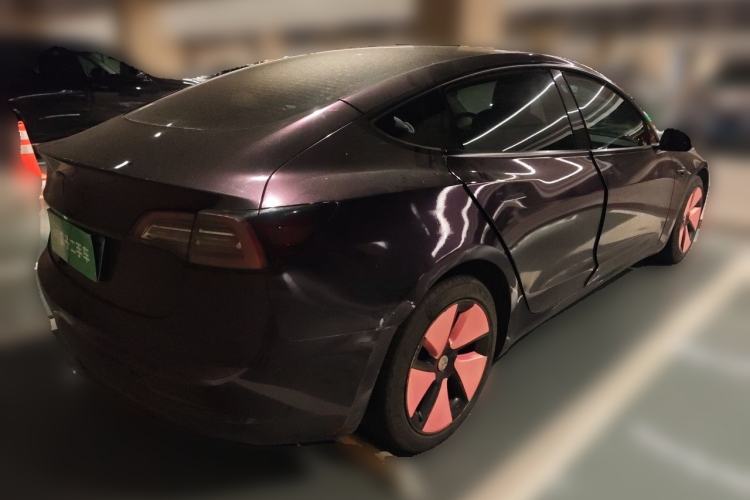 Used Tesla Model 3 2021 Standard Range Rear-Wheel Drive Upgraded Version 3D6 Rear Right 45 Deg