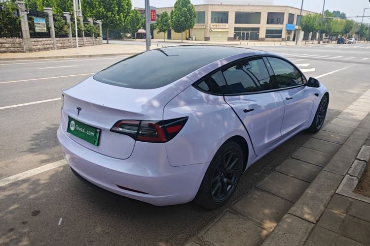 Used Tesla Model 3 2021 Standard Range Rear-Wheel Drive Upgraded Version 3D6 Rear Right 45 Deg