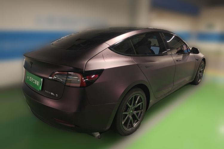 Used Tesla Model 3 2021 Standard Range Rear-Drive Upgraded Version Rear Right 45 Deg
