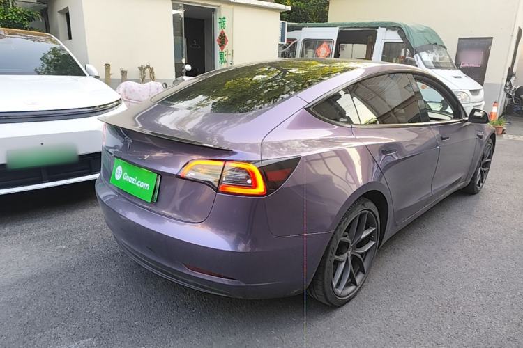 Used Tesla Model 3 2021 Revised Version II – Performance High-Performance All-Wheel-Drive Edition Rear Right 45 Deg