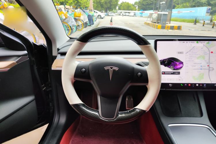 Used Tesla Model 3 2021 Standard Range Rear-Wheel Drive Upgraded Version 3D6 Steering Wheel