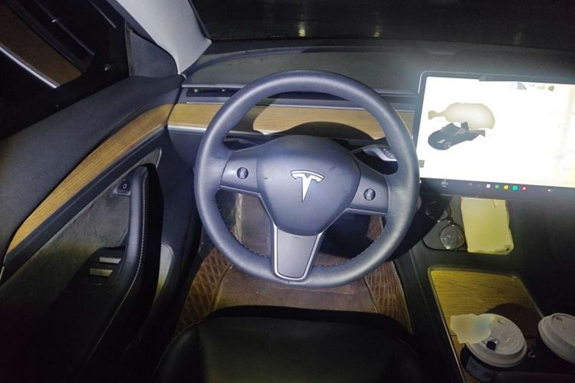 Used Tesla Model 3 2021 Standard Range Rear-Wheel Drive Upgraded Version 3D6 Steering Wheel