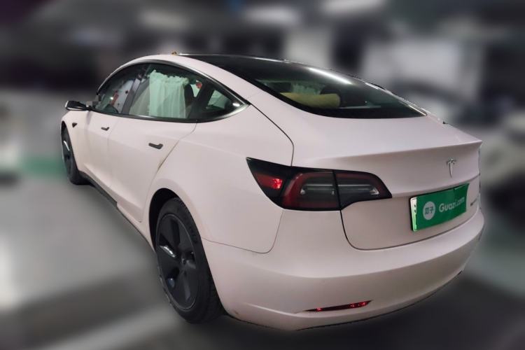 Used Tesla Model 3 2021 Standard Range Rear-Drive Upgraded Version Rear Left 45 Deg