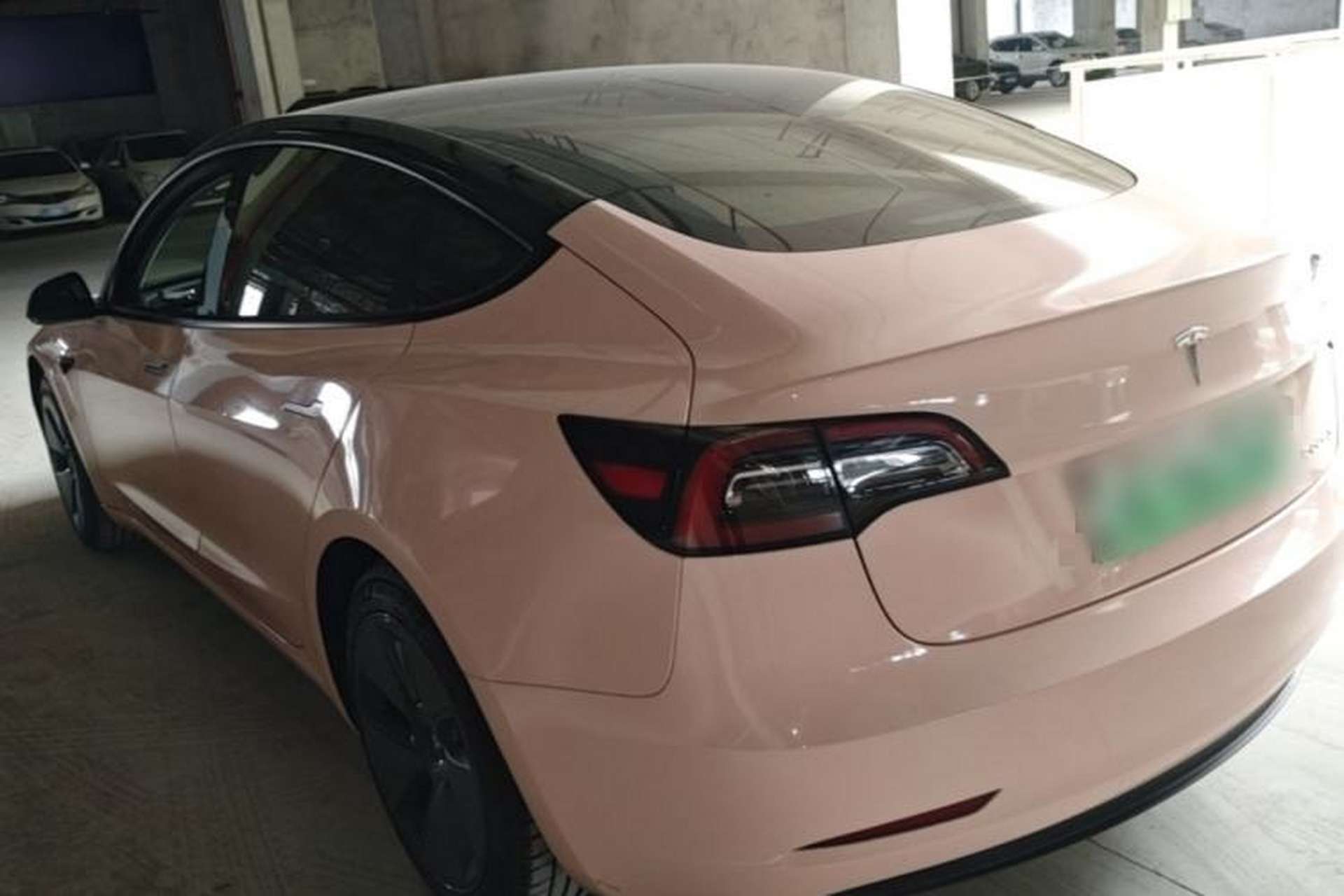 Used Tesla Model 3 2021 Standard Range Rear-Drive Upgraded Version Rear Left 45 Deg