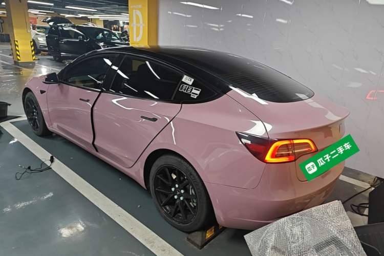 Used Tesla Model 3 2021 Revised Version Standard Range Rear-Wheel Drive Upgraded Edition 3D1 Rear Left 45 Deg