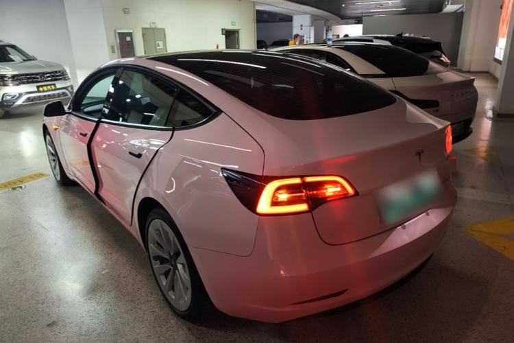 Used Tesla Model 3 2021 Revised Version Standard Range Rear-Wheel Drive Upgraded Edition 3D1 Rear Left 45 Deg