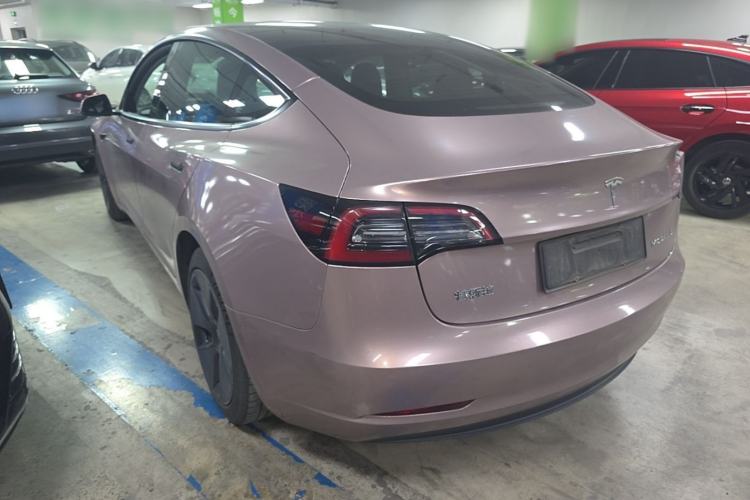 Used Tesla Model 3 2021 Standard Range Rear-Drive Upgraded Version Rear Left 45 Deg