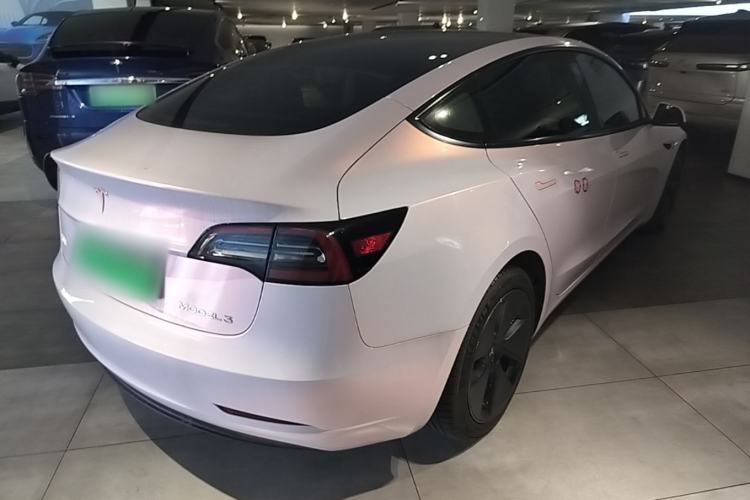 Used Tesla Model 3 2021 Standard Range Rear-Wheel Drive Upgraded Version 3D6 Rear Right 45 Deg
