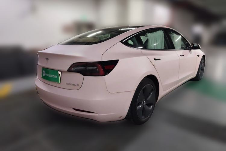 Used Tesla Model 3 2021 Standard Range Rear-Drive Upgraded Version Rear Right 45 Deg