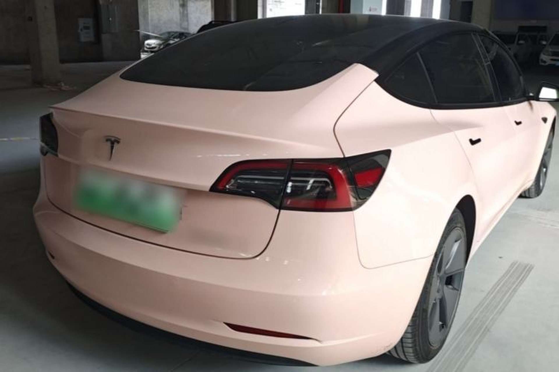 Used Tesla Model 3 2021 Standard Range Rear-Drive Upgraded Version Rear Right 45 Deg