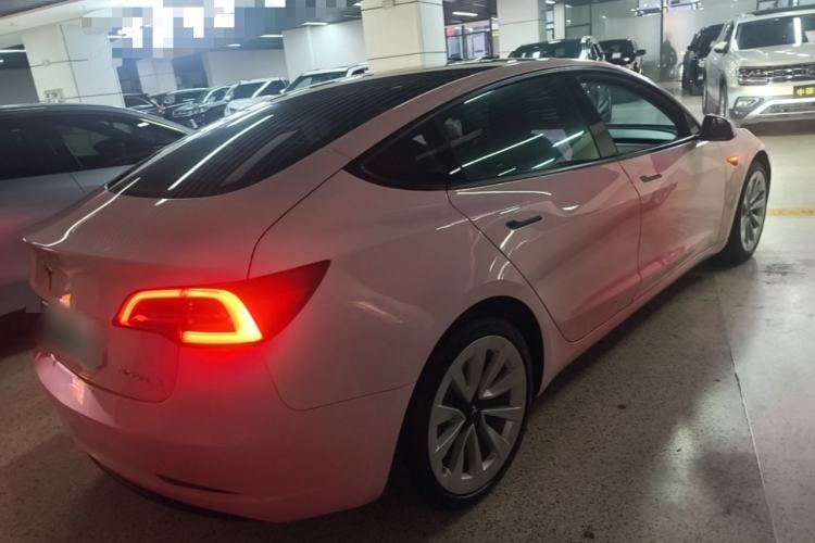 Used Tesla Model 3 2021 Revised Version Standard Range Rear-Wheel Drive Upgraded Edition 3D1 Rear Right 45 Deg