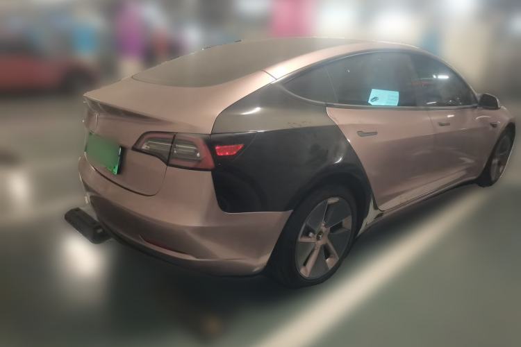 Used Tesla Model 3 2021 Revised Version Standard Range Rear-Wheel Drive Upgraded Edition 3D1 Rear Right 45 Deg